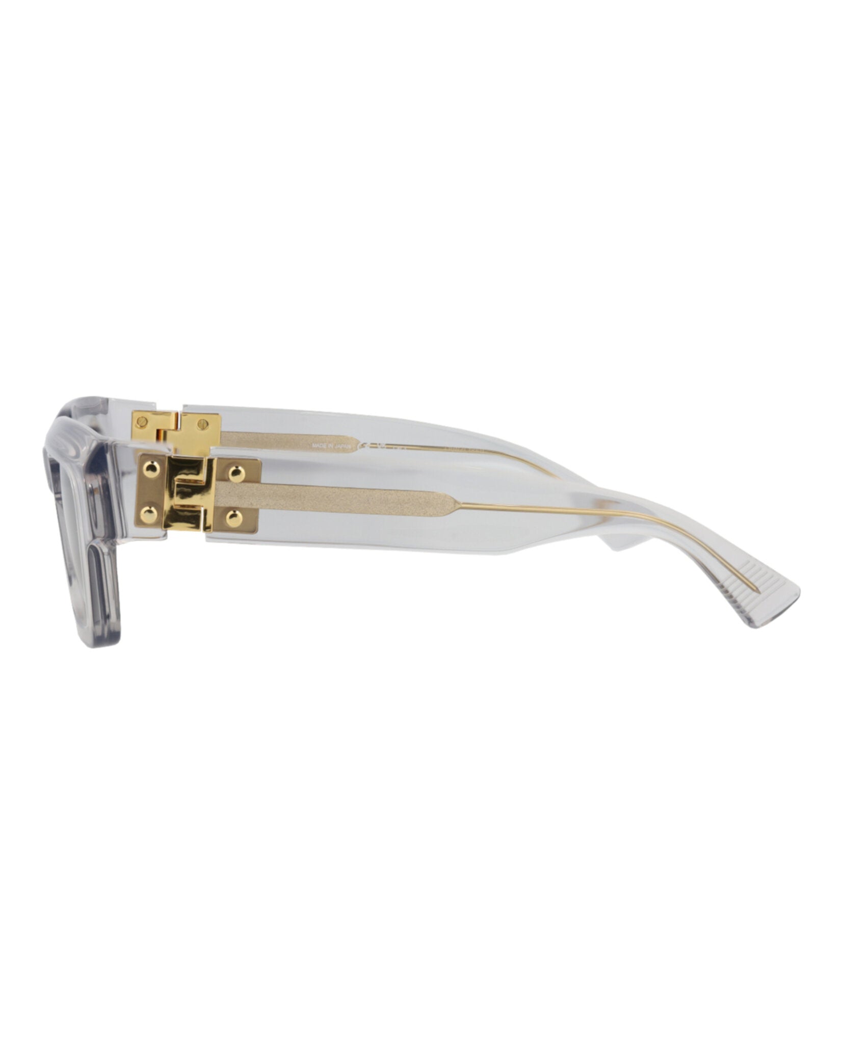 Bottega Veneta Unisex Square/Rectangle Crystal Crystal Grey Fashion Designer Eyewear