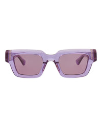 Bottega Veneta Bottega Veneta Unisex Square/Rectangle Violet Violet Violet Fashion Designer Eyewear
