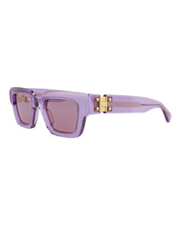 Bottega Veneta Bottega Veneta Unisex Square/Rectangle Violet Violet Violet Fashion Designer Eyewear