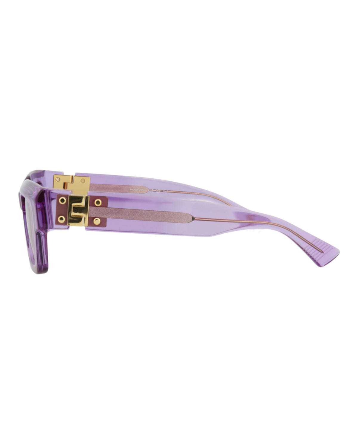 Bottega Veneta Bottega Veneta Unisex Square/Rectangle Violet Violet Violet Fashion Designer Eyewear