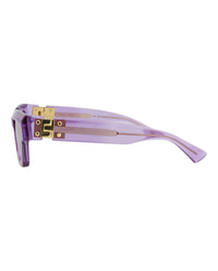 Bottega Veneta Bottega Veneta Unisex Square/Rectangle Violet Violet Violet Fashion Designer Eyewear