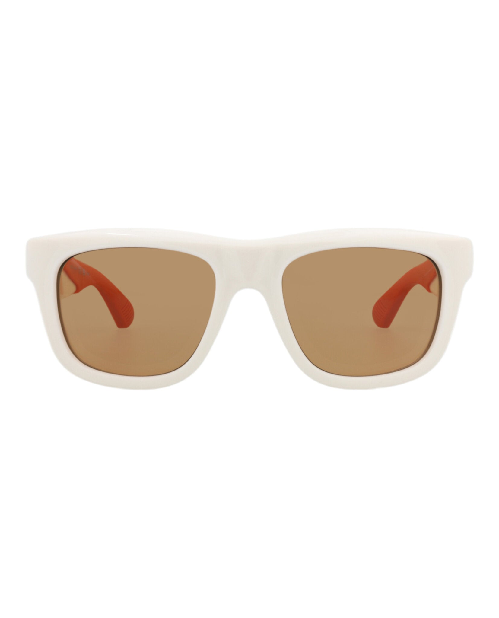 Bottega Veneta Mens Square/Rectangle Ivory Ivory Brown Fashion Designer Eyewear