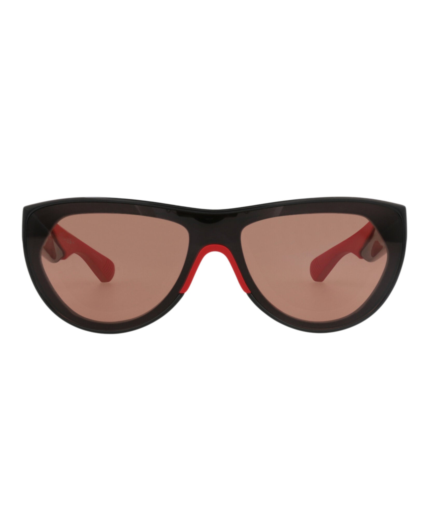 Bottega Veneta Unisex Round/Oval Black Black Red Fashion Designer Eyewear