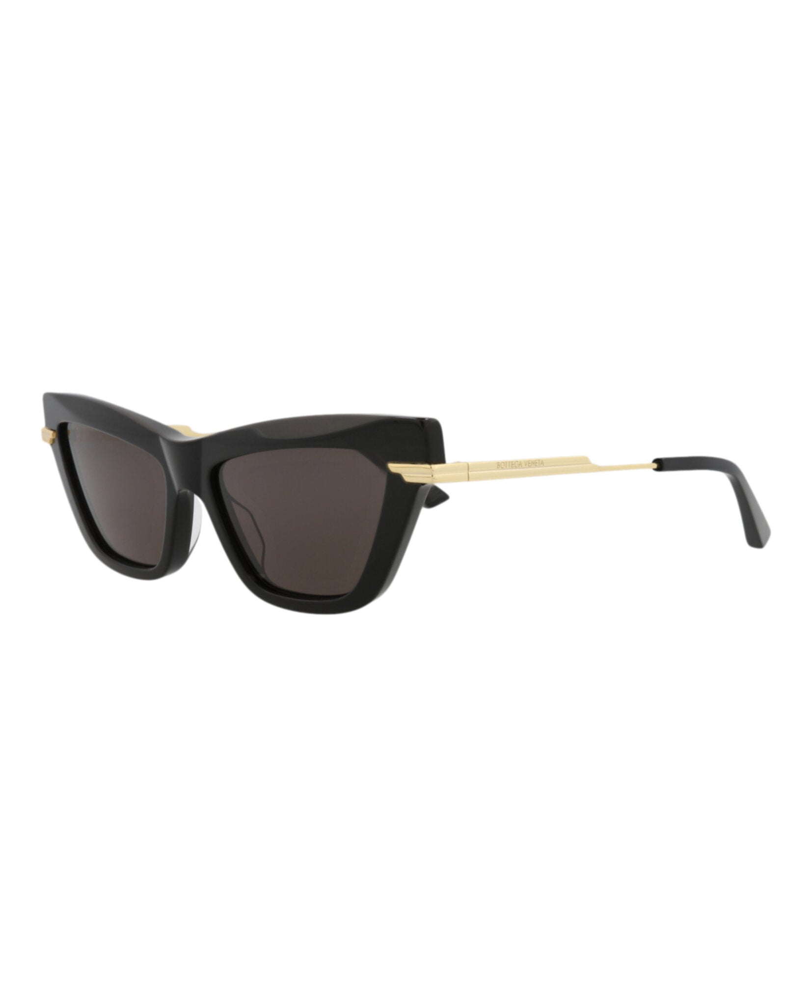 Bottega Veneta Bottega Veneta Womens Cat Eye Black Gold Grey Fashion Designer Eyewear