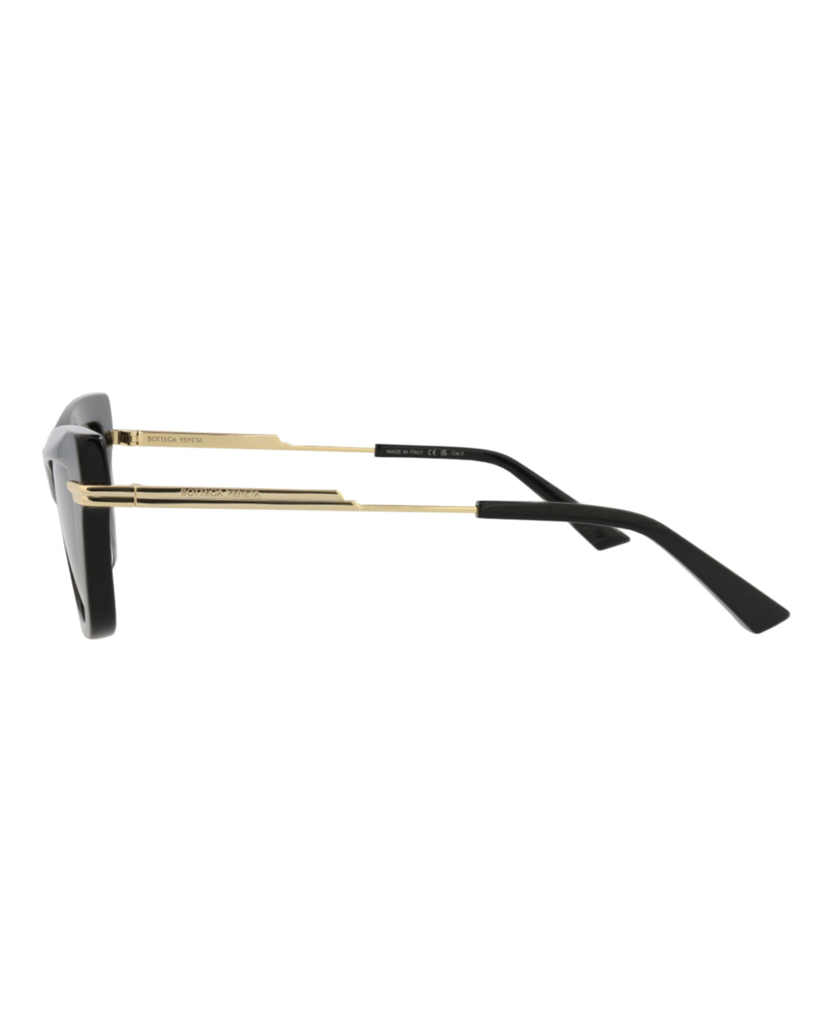 Bottega Veneta Bottega Veneta Womens Cat Eye Black Gold Grey Fashion Designer Eyewear