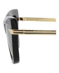 Bottega Veneta Bottega Veneta Womens Cat Eye Black Gold Grey Fashion Designer Eyewear