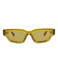 Bottega Veneta Bottega Veneta Unisex Cat Eye Brown Brown Yellow Fashion Designer Eyewear