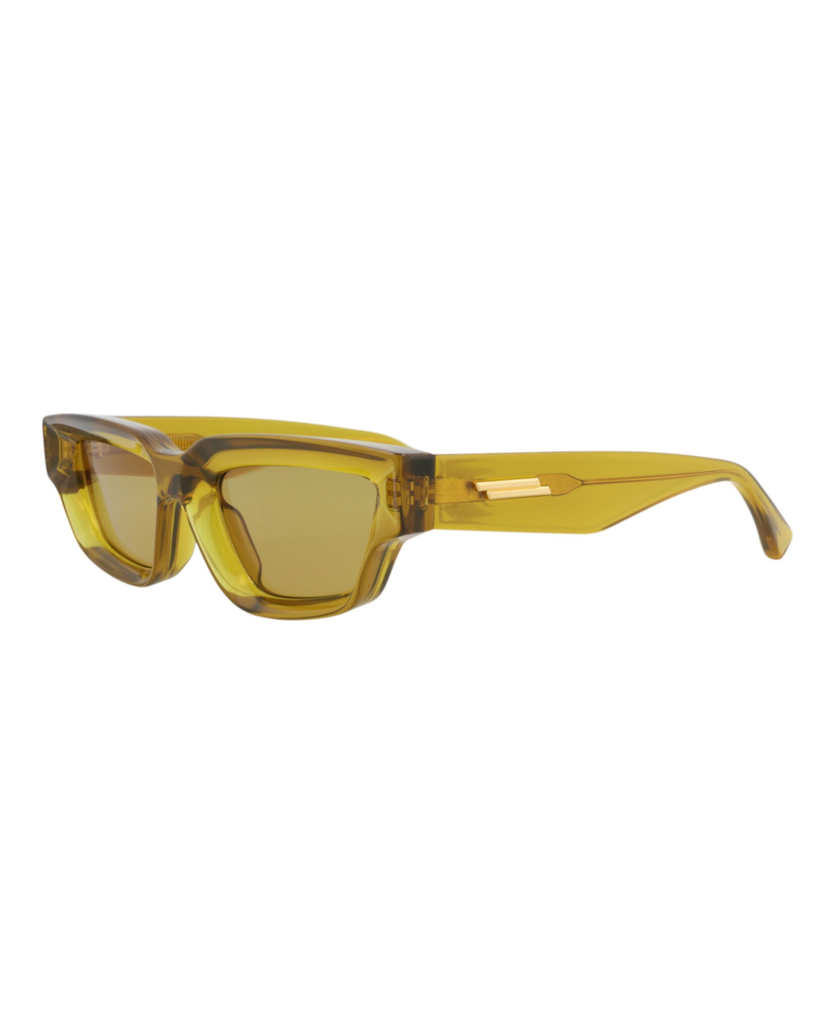 Bottega Veneta Bottega Veneta Unisex Cat Eye Brown Brown Yellow Fashion Designer Eyewear