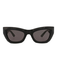 Bottega Veneta Bottega Veneta Womens Cat Eye Black Black Grey Fashion Designer Eyewear
