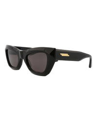 Bottega Veneta Bottega Veneta Womens Cat Eye Black Black Grey Fashion Designer Eyewear