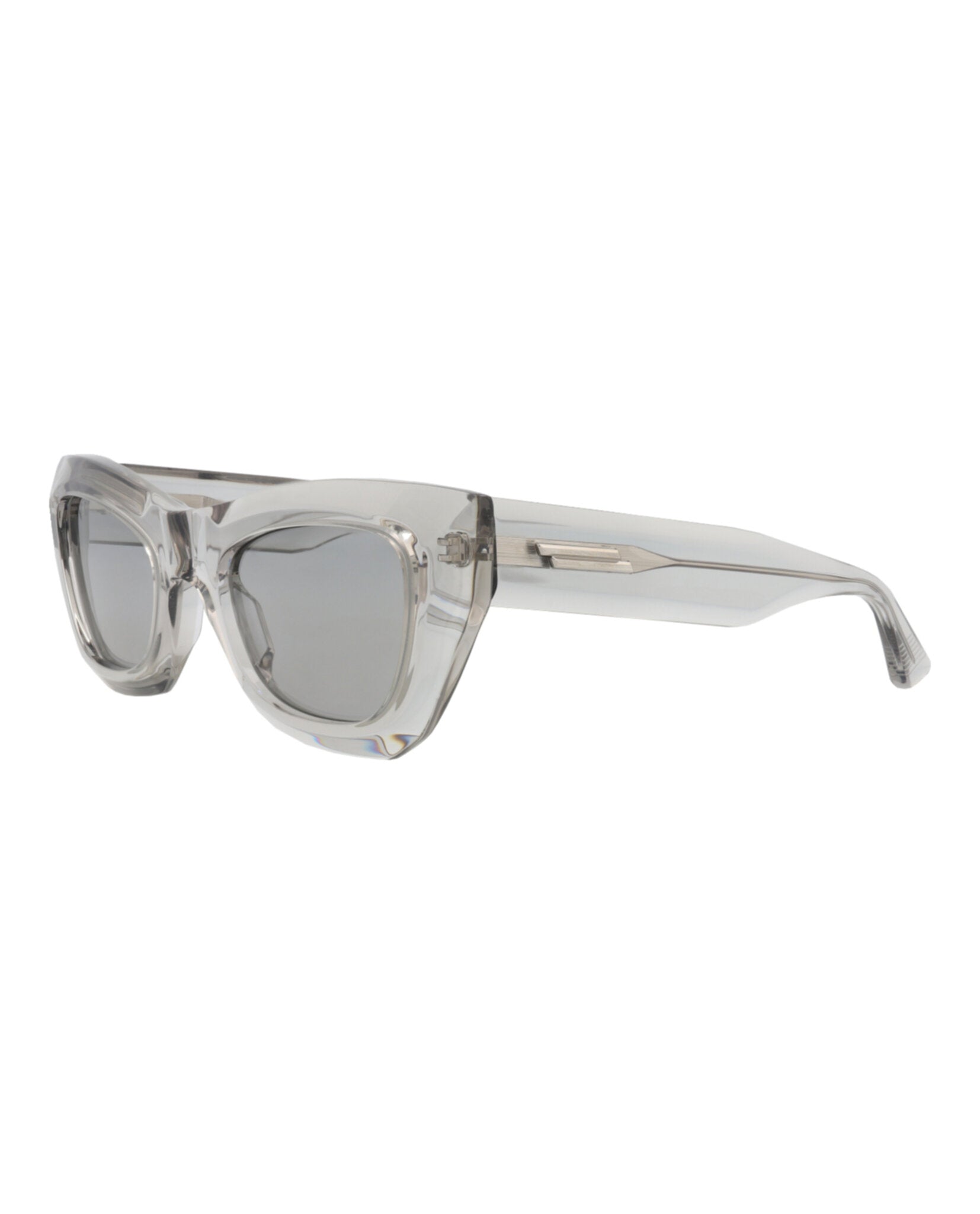 Bottega Veneta Bottega Veneta Womens Cat Eye Grey Grey Grey Fashion Designer Eyewear