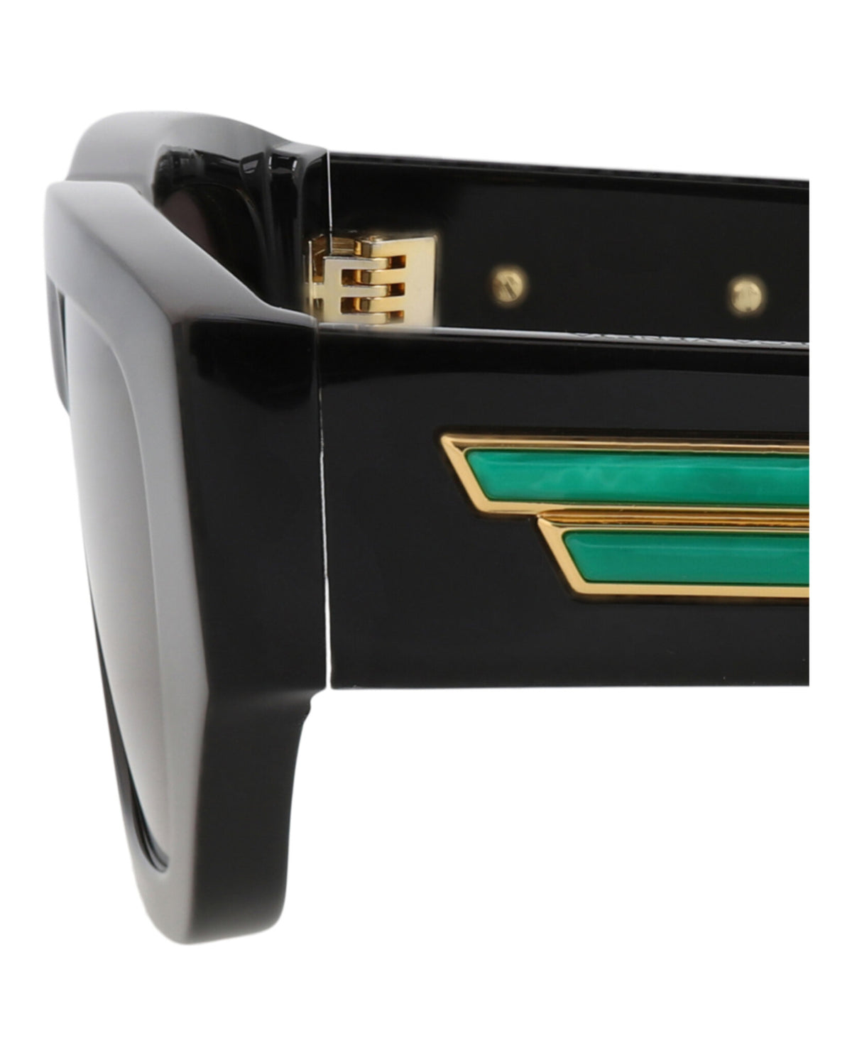 Bottega Veneta Bottega Veneta Unisex Square/Rectangle Black Black Grey Fashion Designer Eyewear