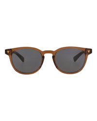 Bottega Veneta Bottega Veneta Mens Round/Oval Brown Brown Grey Fashion Designer Eyewear