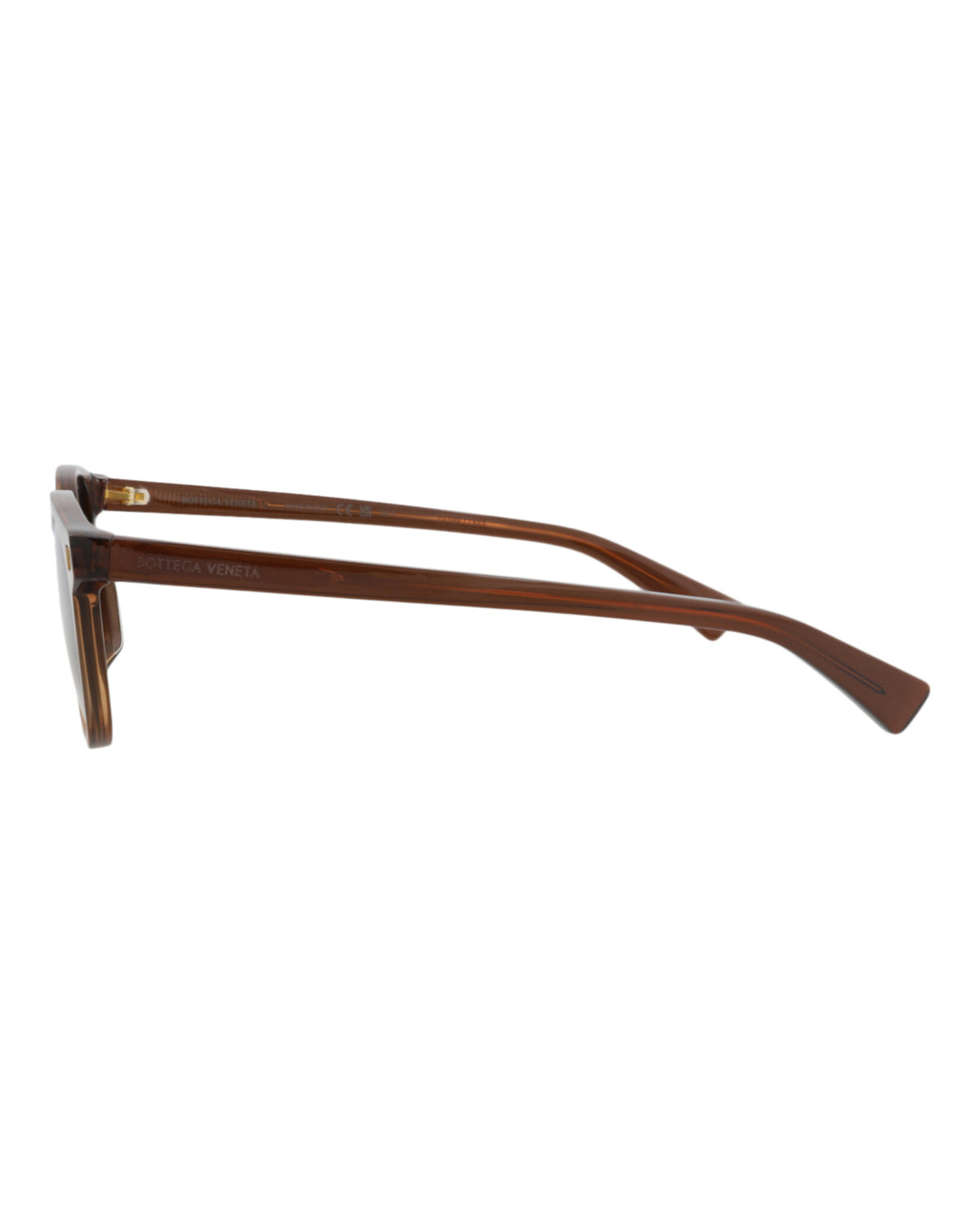 Bottega Veneta Bottega Veneta Mens Round/Oval Brown Brown Grey Fashion Designer Eyewear