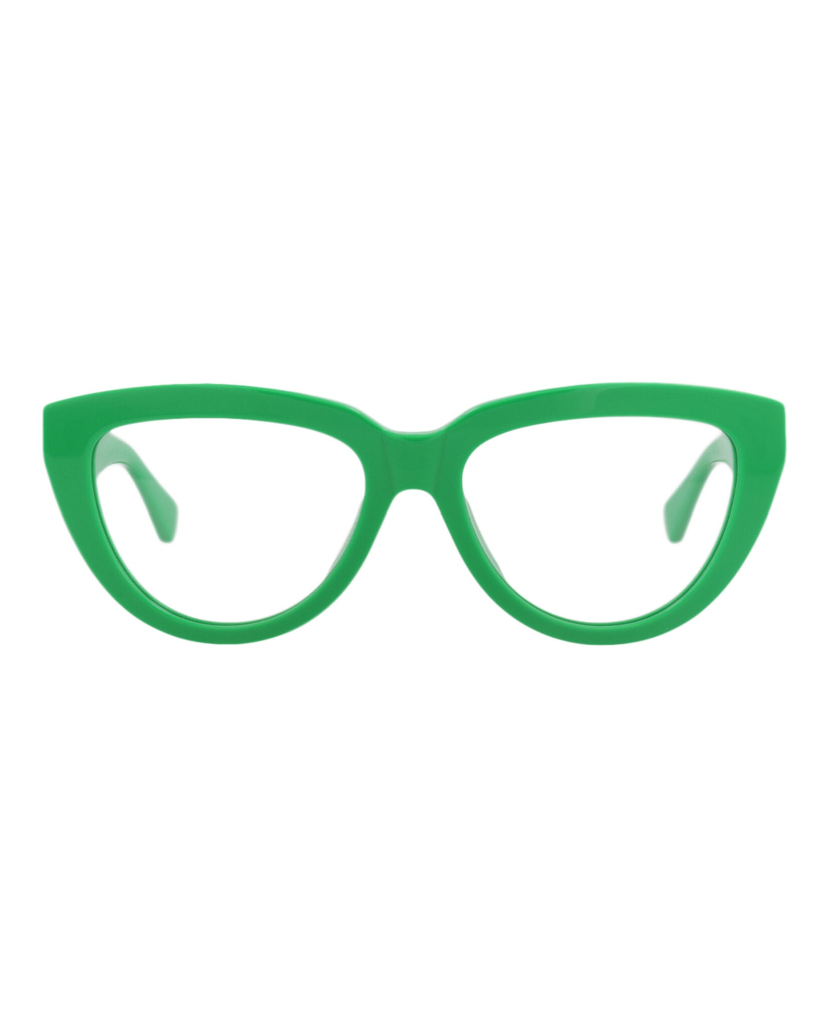 Bottega Veneta Bottega Veneta Womens Cat Eye Green Green Transparent Fashion Designer Eyewear