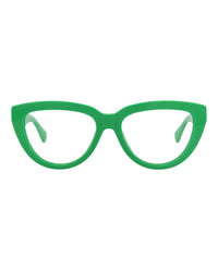 Bottega Veneta Bottega Veneta Womens Cat Eye Green Green Transparent Fashion Designer Eyewear