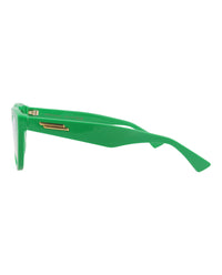 Bottega Veneta Bottega Veneta Womens Cat Eye Green Green Transparent Fashion Designer Eyewear