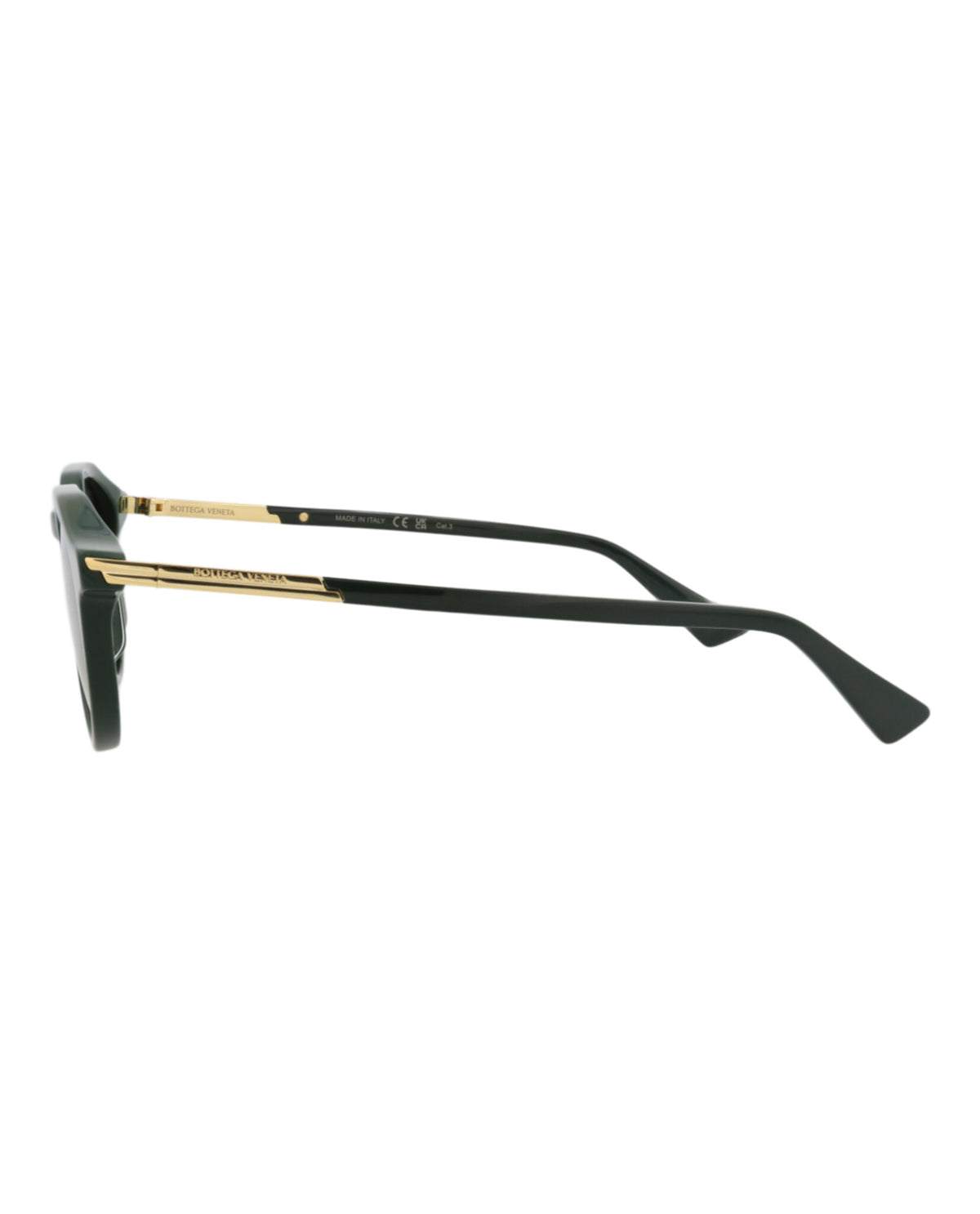 Bottega Veneta Bottega Veneta Mens Round/Oval Green Green Green Fashion Designer Eyewear