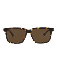 Bottega Veneta Bottega Veneta Mens Square/Rectangle Havana Havana Brown Fashion Designer Eyewear