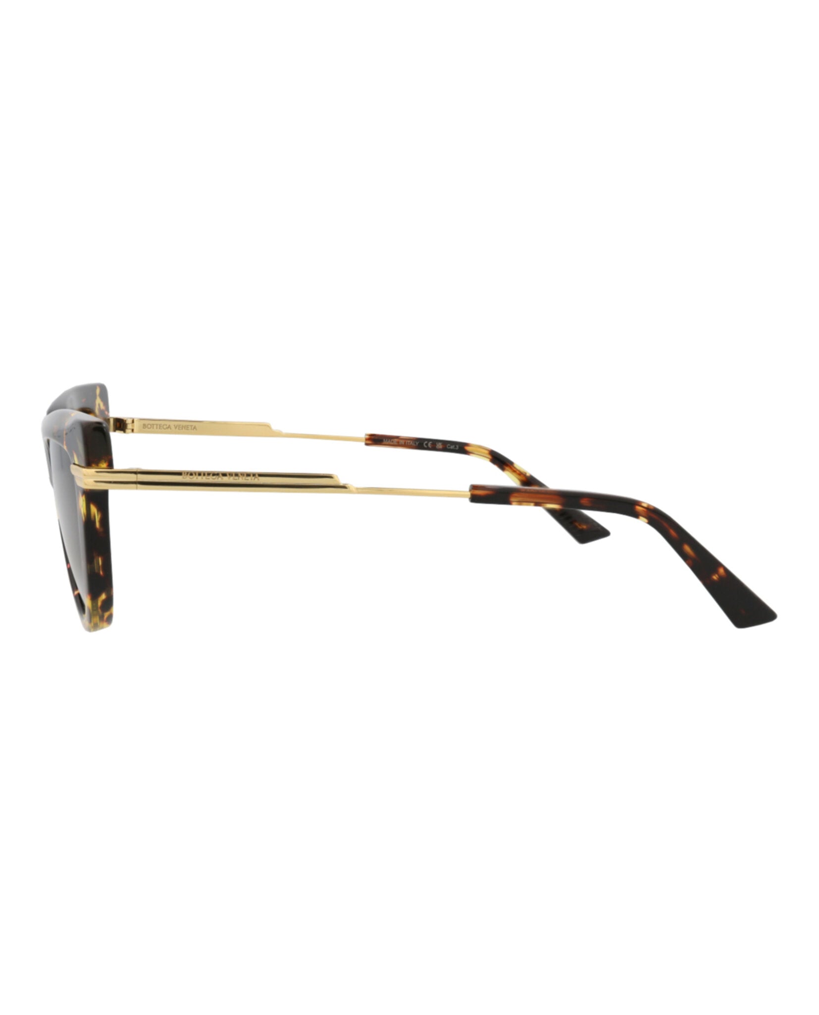 Bottega Veneta Bottega Veneta Womens Cat Eye Havana Gold Brown Fashion Designer Eyewear