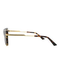 Bottega Veneta Bottega Veneta Womens Cat Eye Havana Gold Brown Fashion Designer Eyewear