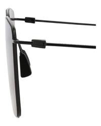 Bottega Veneta Mens Square/Rectangle Black Black Grey Fashion Designer Eyewear