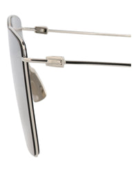 Bottega Veneta Mens Square/Rectangle Silver Silver Silver Fashion Designer Eyewear