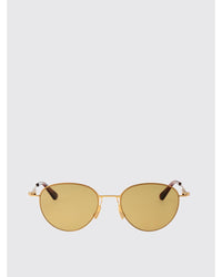 Bottega Veneta Round Metal Frame Sunglasses Men Gold