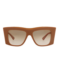 Bottega Veneta Womens Square/Rectangle Brown Brown Brown Fashion Designer Eyewear