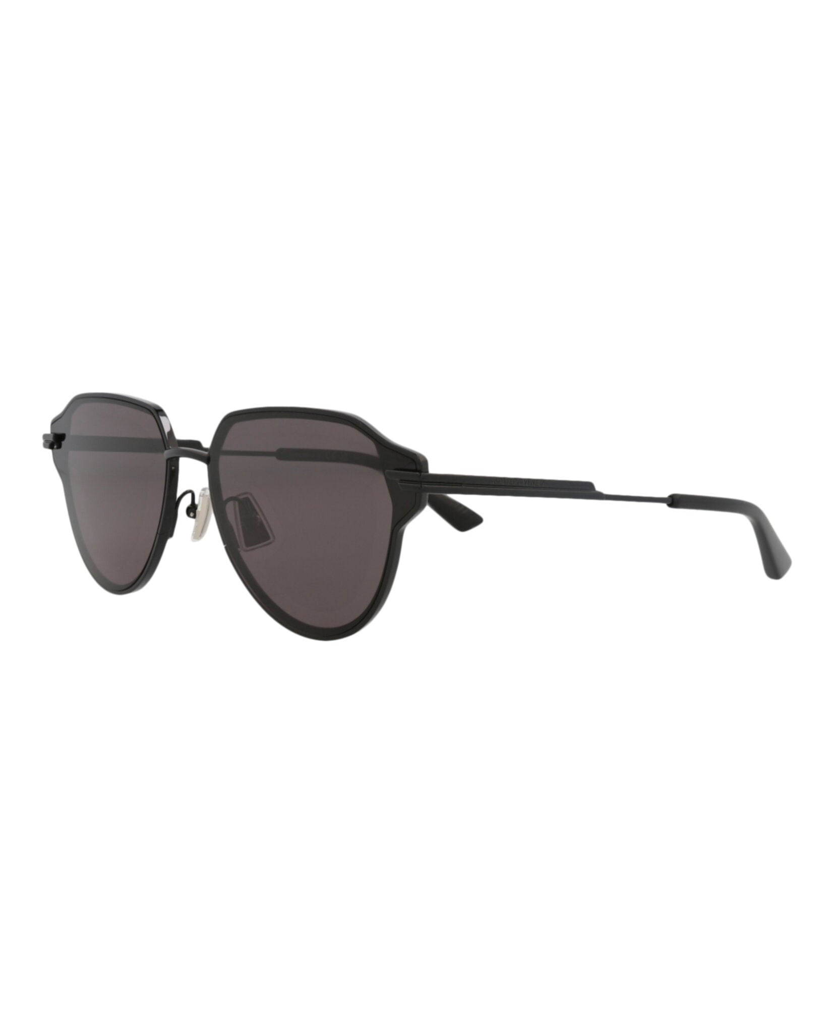 Bottega Veneta Unisex Aviator Black Black Grey Fashion Designer Eyewear