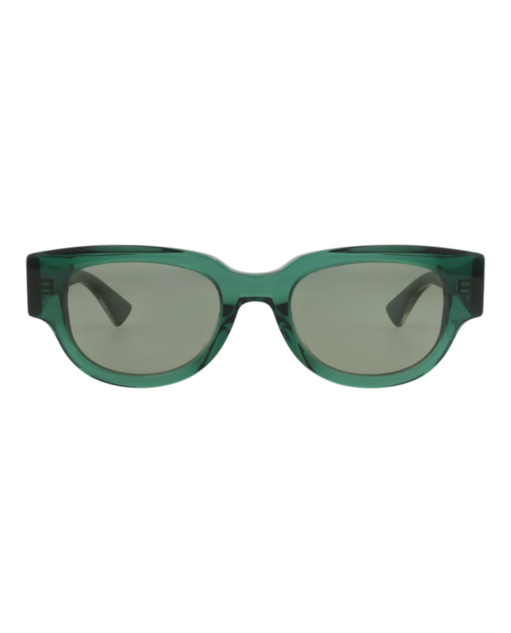 Bottega Veneta Womens Round/Oval Green Crystal Green Fashion Designer Eyewear