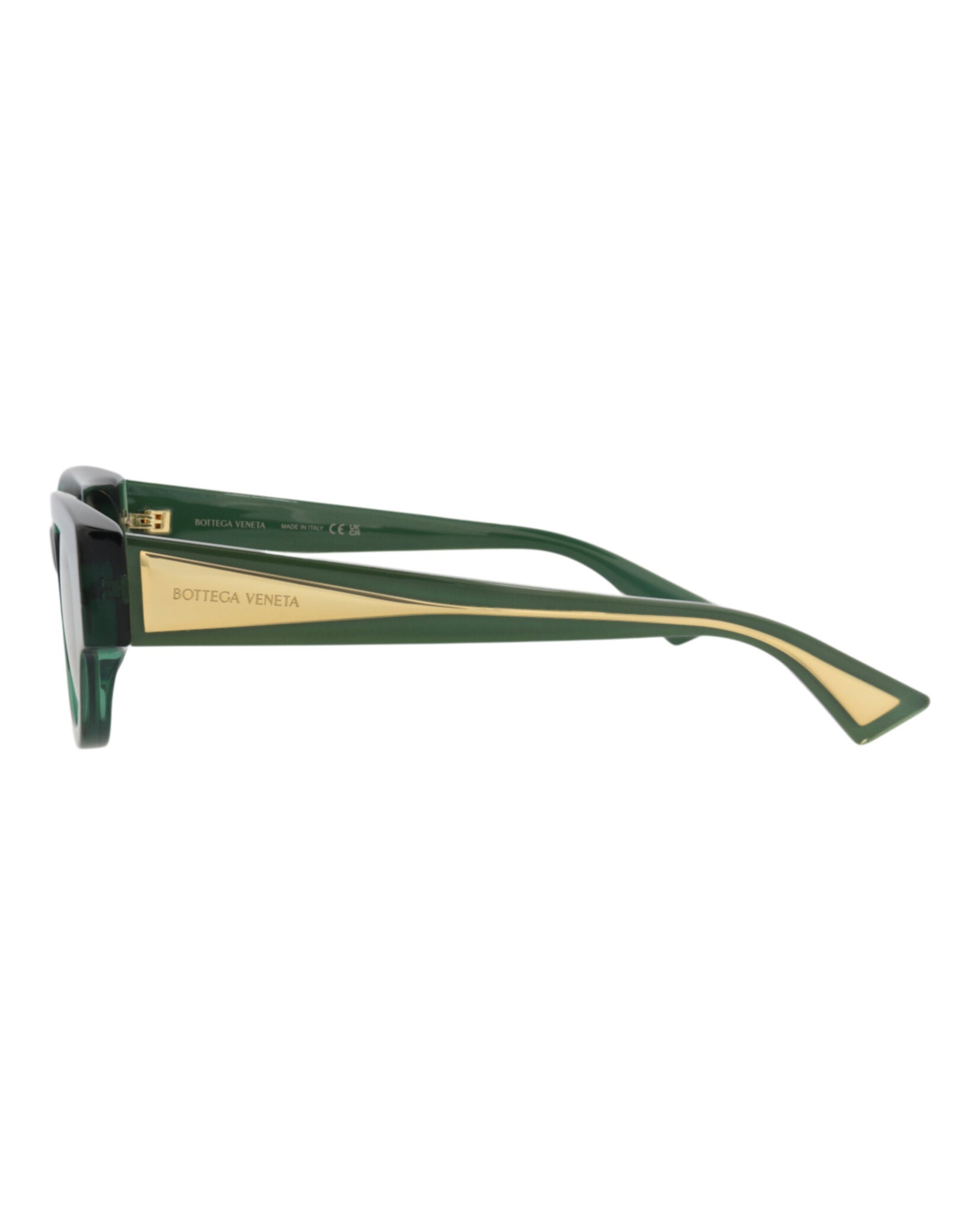 Bottega Veneta Womens Round/Oval Green Crystal Green Fashion Designer Eyewear