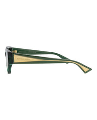 Bottega Veneta Womens Round/Oval Green Crystal Green Fashion Designer Eyewear