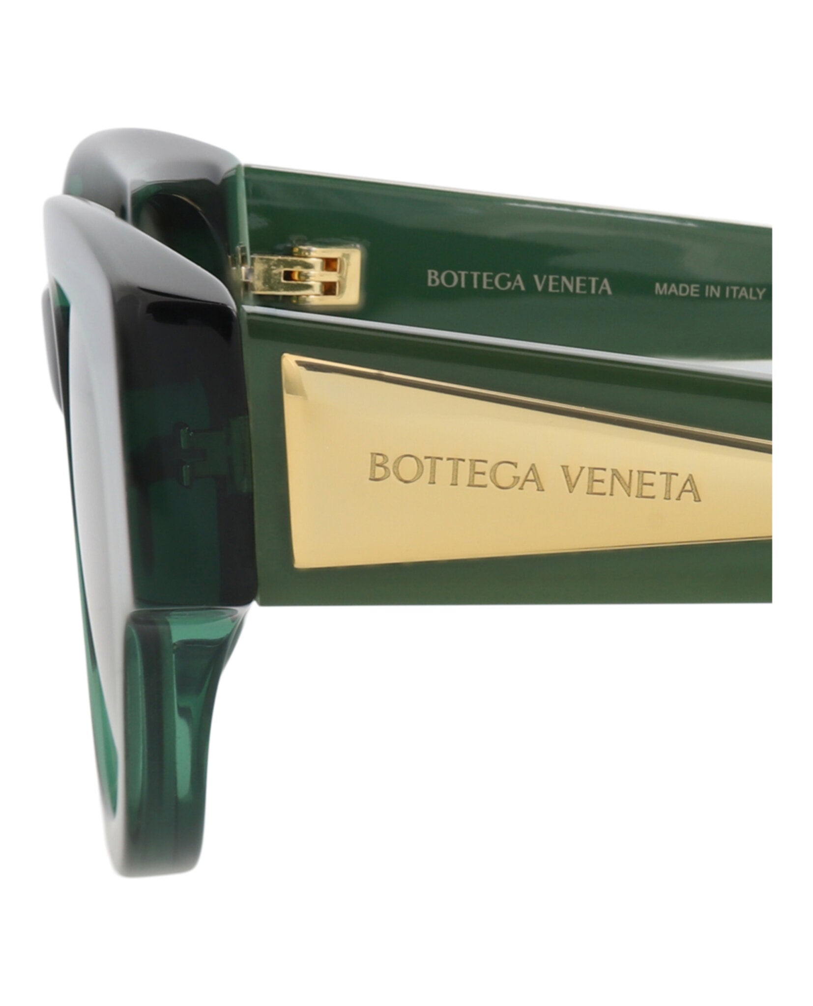 Bottega Veneta Womens Round/Oval Green Crystal Green Fashion Designer Eyewear