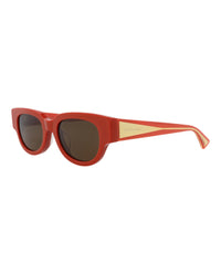 Bottega Veneta Bottega Veneta Womens Round/Oval Orange Crystal Brown Fashion Designer Eyewear