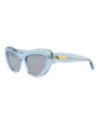 Bottega Veneta Bottega Veneta Womens Cat Eye Light Blue Light Blue Blue Fashion Designer Eyewear
