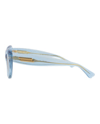 Bottega Veneta Bottega Veneta Womens Cat Eye Light Blue Light Blue Blue Fashion Designer Eyewear