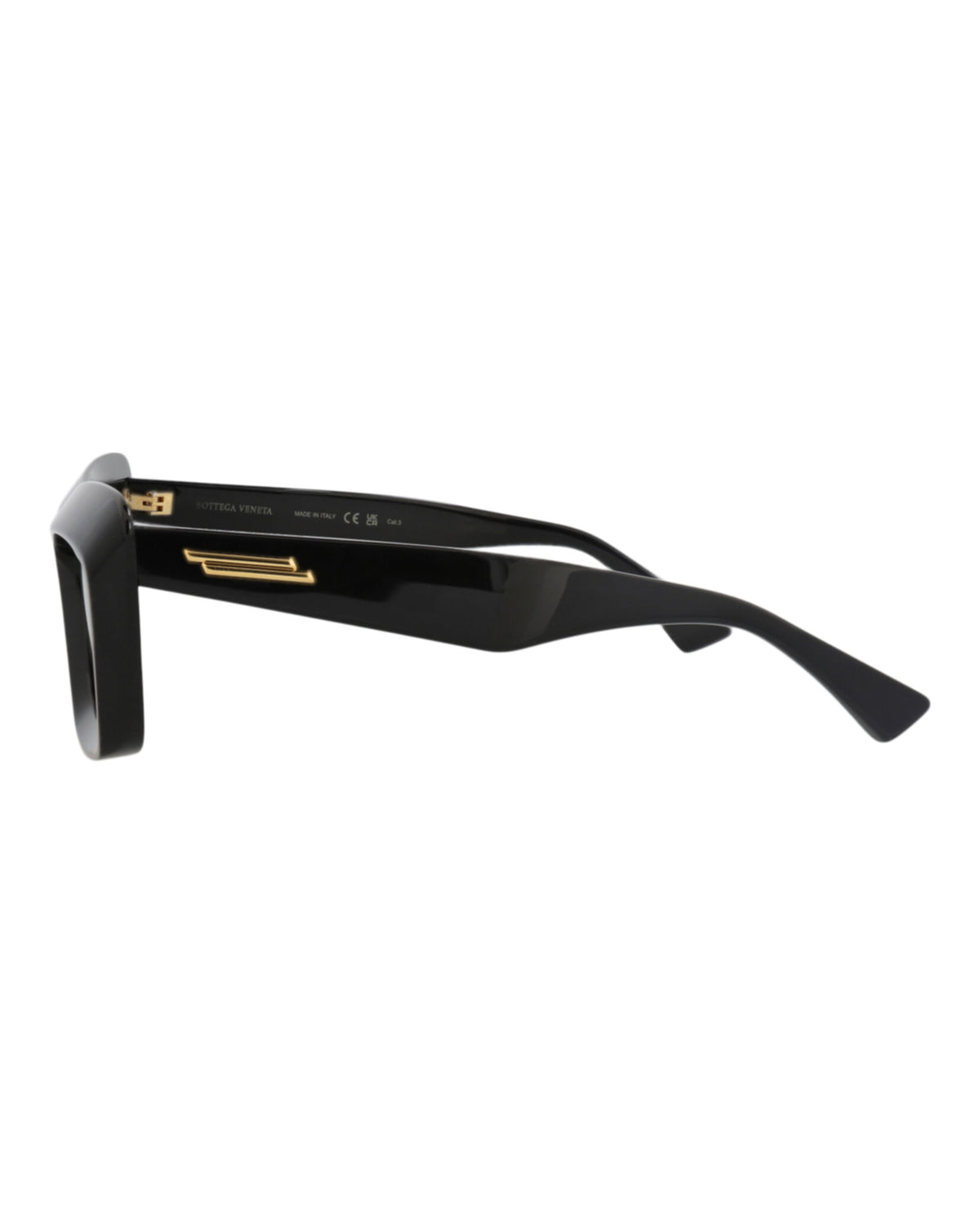 Bottega Veneta Bottega Veneta Womens Square/Rectangle Black Black Brown Fashion Designer Eyewear