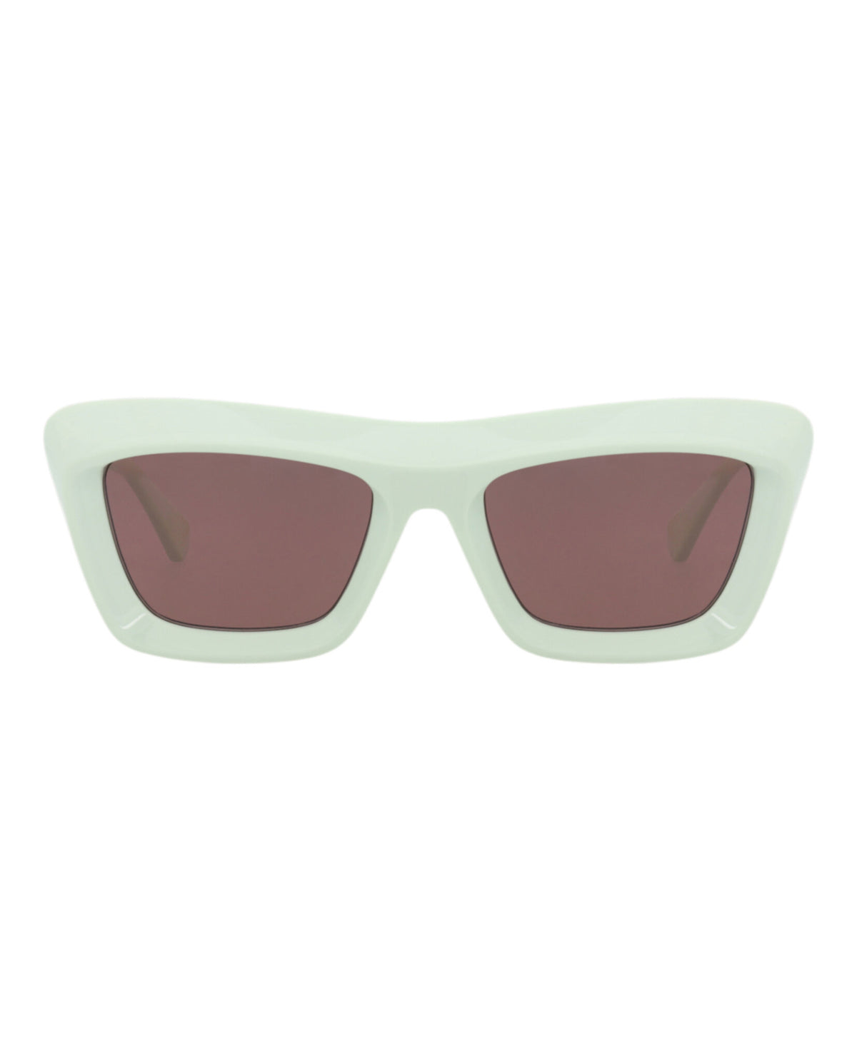 Bottega Veneta Womens Square/Rectangle Green Green Brown Fashion Designer Eyewear