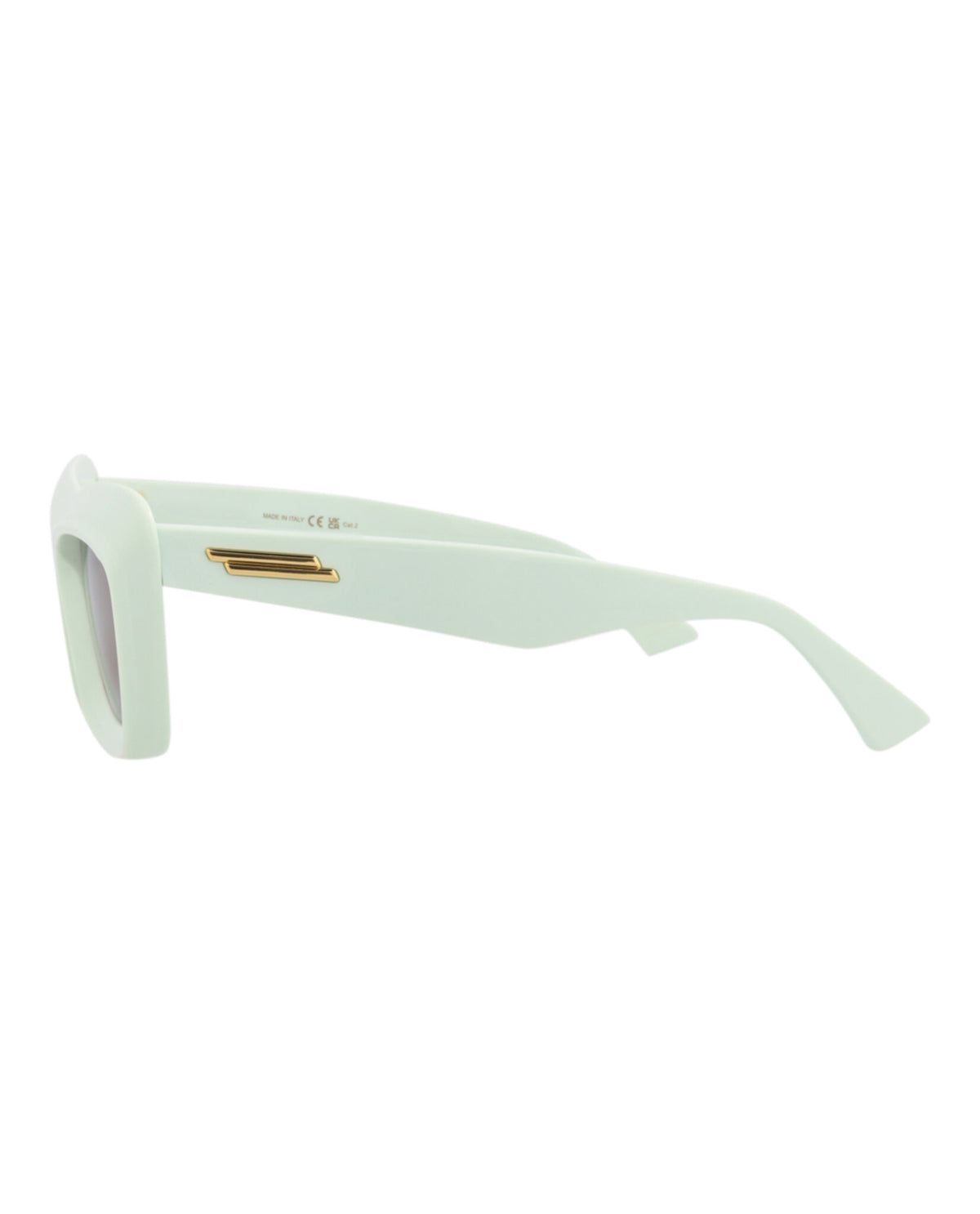 Bottega Veneta Womens Square/Rectangle Green Green Brown Fashion Designer Eyewear