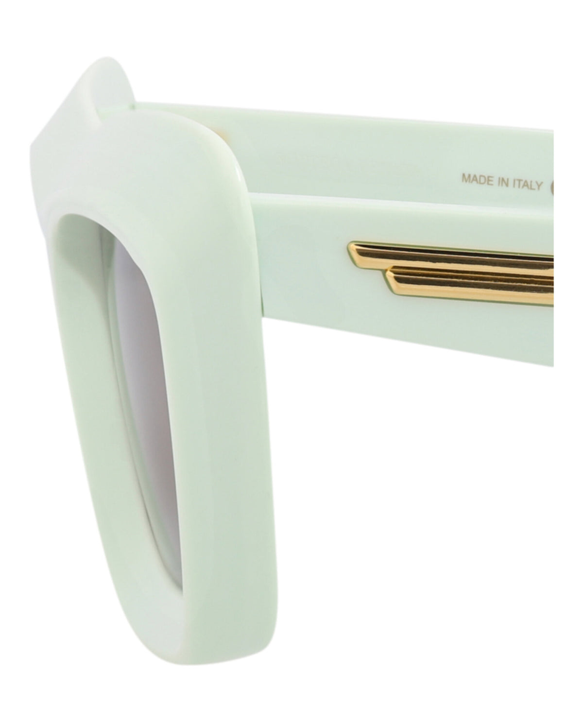 Bottega Veneta Womens Square/Rectangle Green Green Brown Fashion Designer Eyewear
