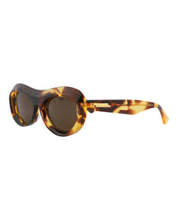 Bottega Veneta Bottega Veneta Womens Aviator Havana Havana Brown Fashion Designer Eyewear