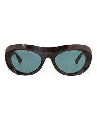 Bottega Veneta Womens Aviator Brown Brown Green Fashion Designer Eyewear