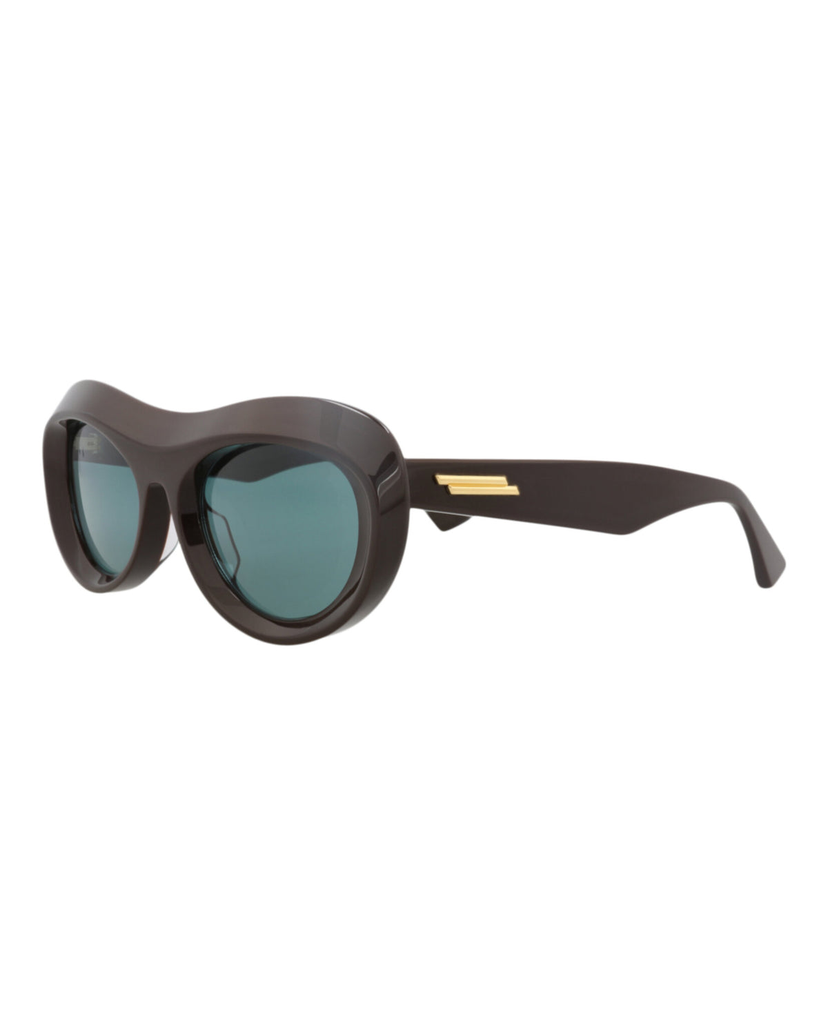 Bottega Veneta Womens Aviator Brown Brown Green Fashion Designer Eyewear