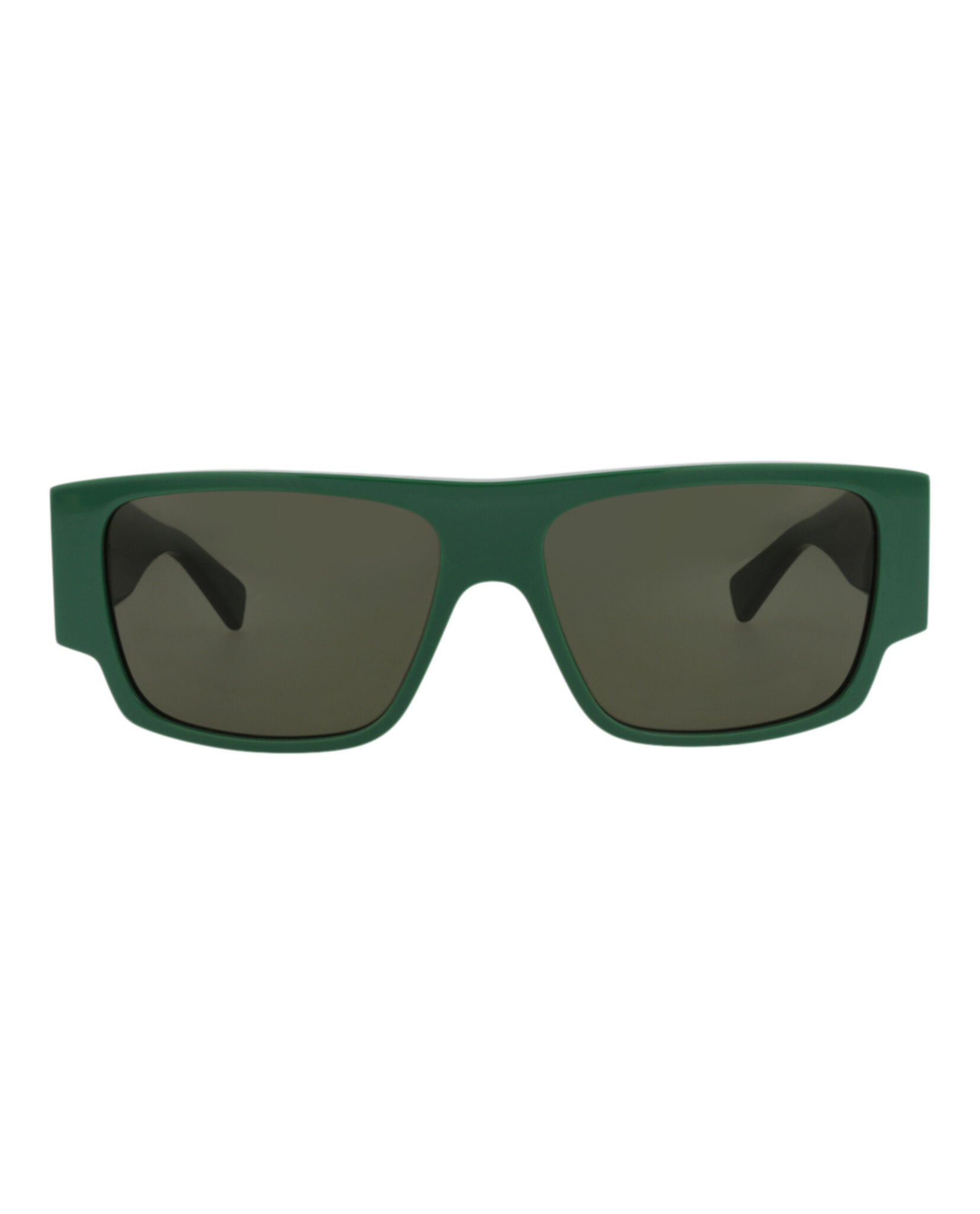 Bottega Veneta Mens Square/Rectangle Green Green Green Fashion Designer Eyewear