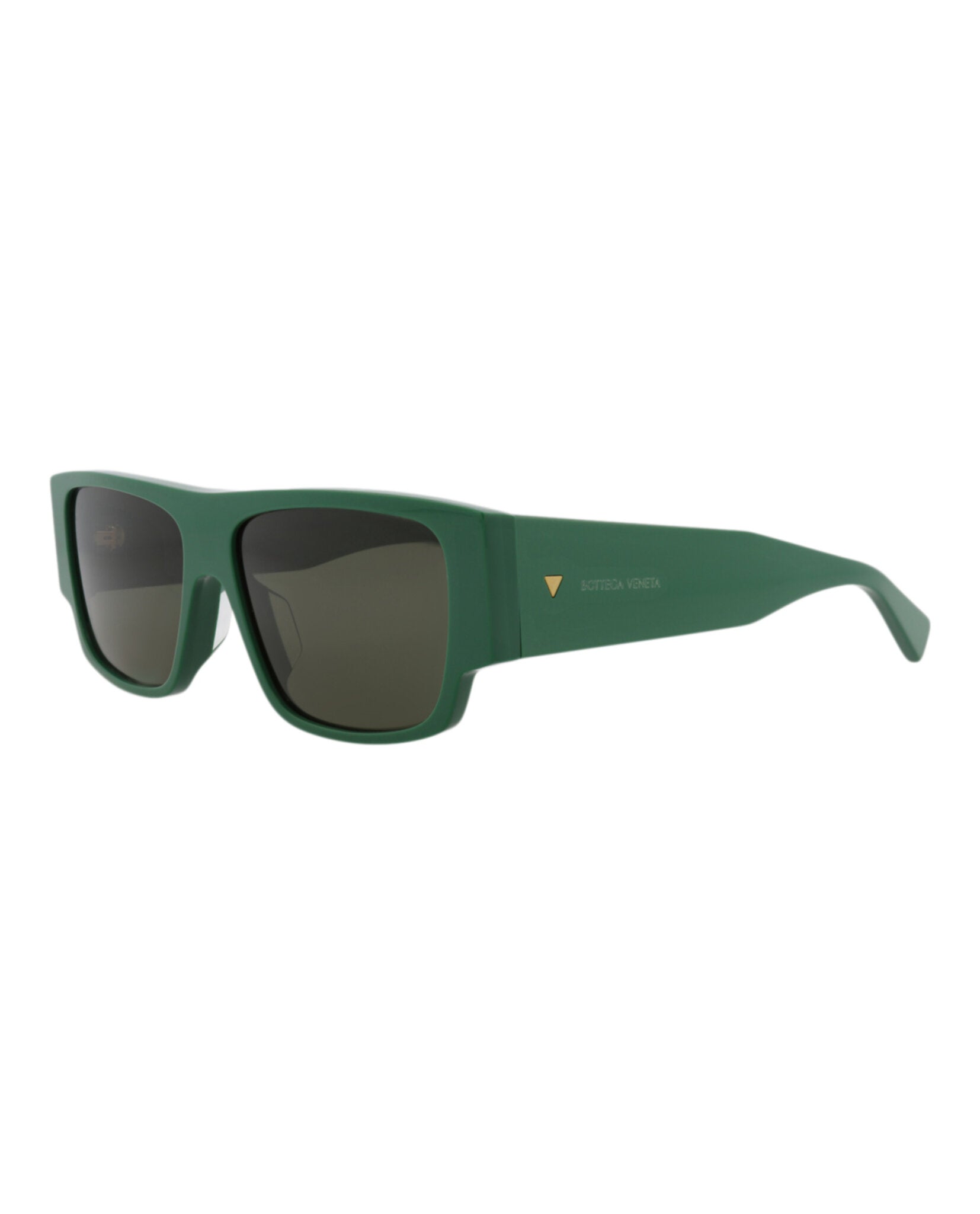 Bottega Veneta Mens Square/Rectangle Green Green Green Fashion Designer Eyewear