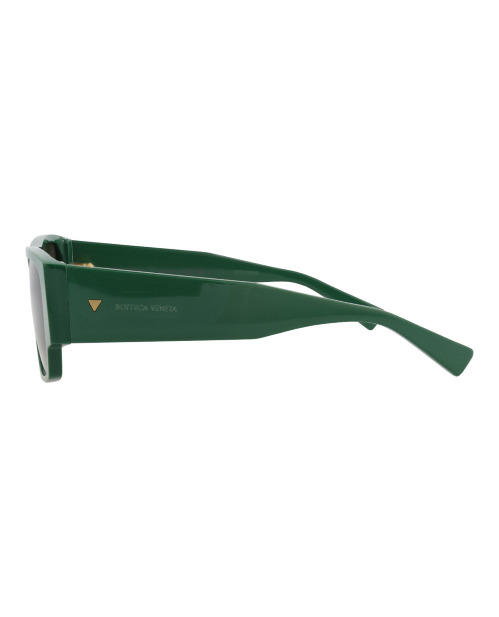 Bottega Veneta Mens Square/Rectangle Green Green Green Fashion Designer Eyewear