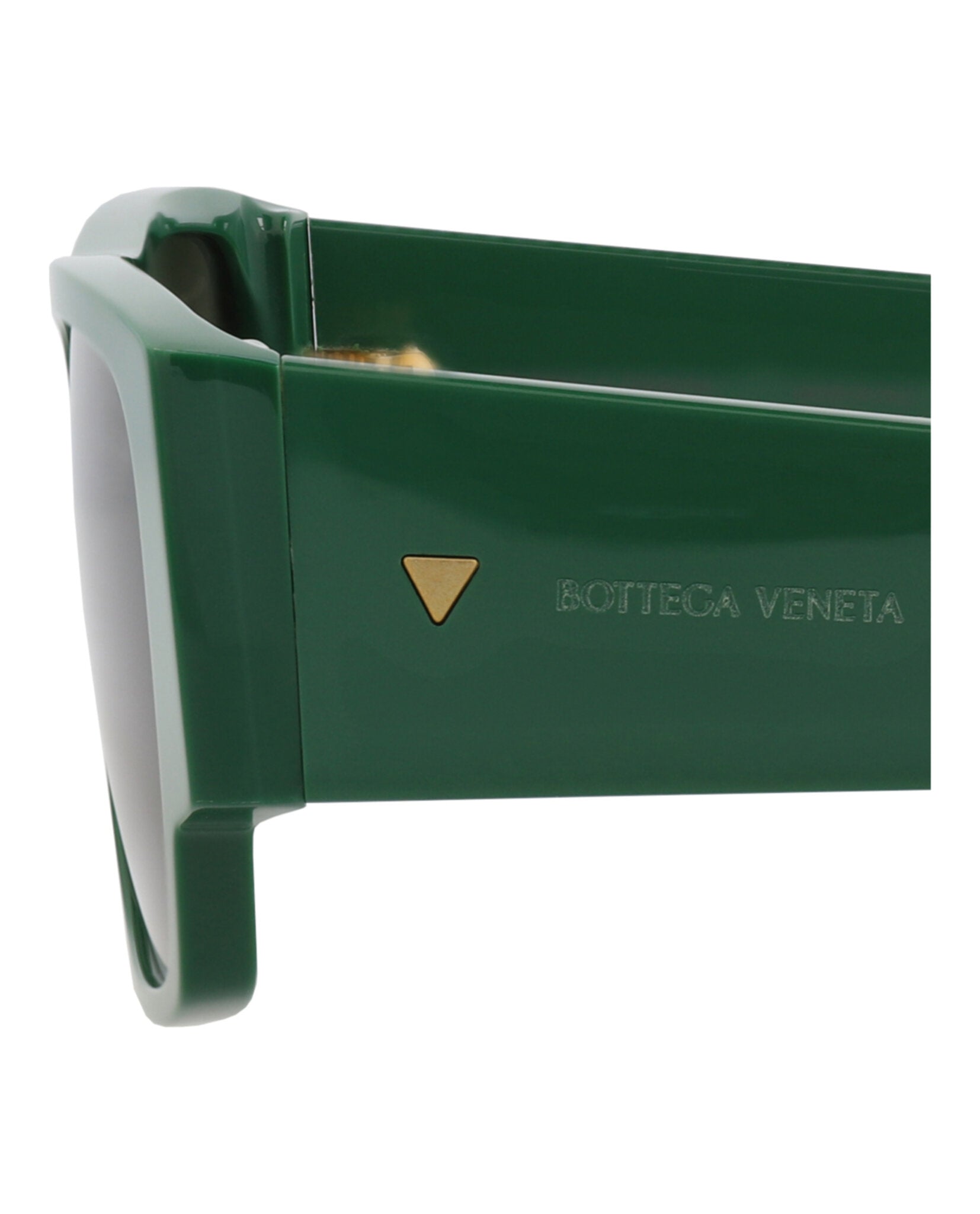 Bottega Veneta Mens Square/Rectangle Green Green Green Fashion Designer Eyewear