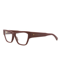 Bottega Veneta Womens Cat Eye Burgundy Burgundy Transparent Fashion Designer Eyewear