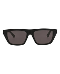 Bottega Veneta Womens Square/Rectangle Black Black Grey Fashion Designer Eyewear